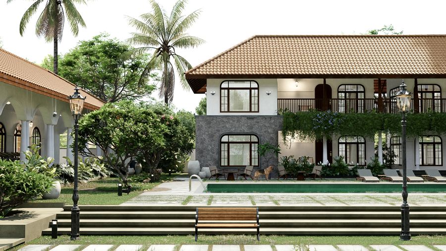 Bangalore Resort — Pool & Lawn, Bangalore, Karnataka
