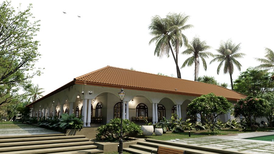 Bangalore Resort — Arcaded Verandah, Bangalore, Karnataka